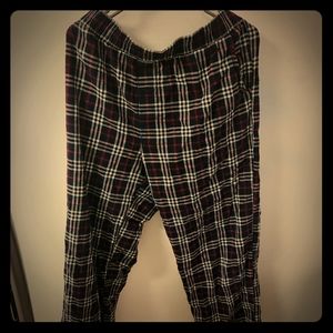 Plaid pajama pants